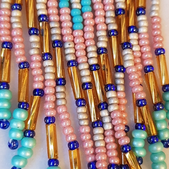 Ukrainian New Extra Large Bohemian Beaded Hippy Earrings - Picture 7 of 7